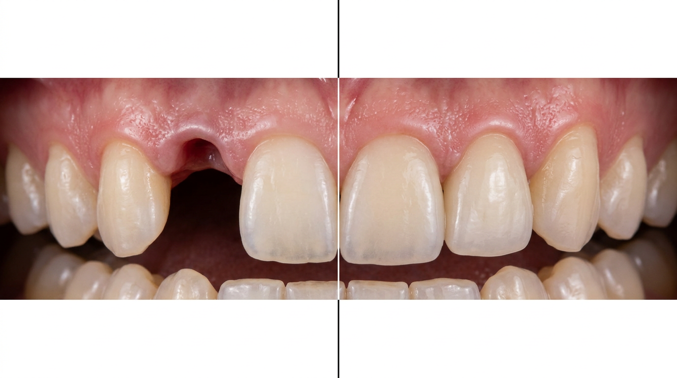 Diş İmplantı — Önce & Sonra